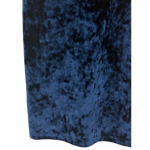 Joe & Elle Crushed Velvet Blue Bodycon Mini Dress • Femme Fatale Siren Vampy Y2K - Picture 5 of 11
